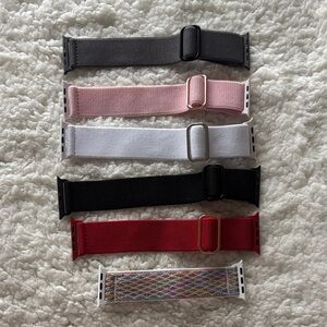 Set of 6 Apple Watch Bands in Various Colors